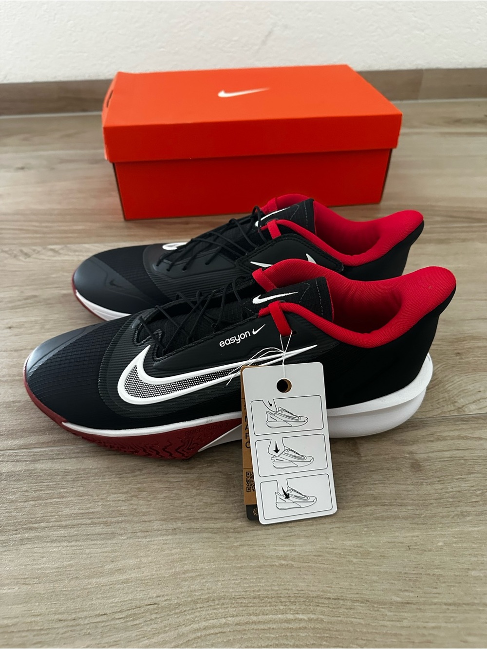 Nike Men’s Precision 7 VIai Easyon Sneaker Shoes, Size 12